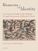 reasons of identity a normative guide to the political and legal assessment of identity claims nov 2009