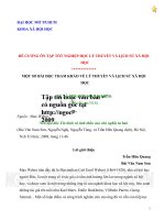 một số bài đọc tham khảo về lý thuyết và lịch sử xã hội học