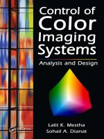 mestha, dianat  -  control of color imaging systems. analysis and design