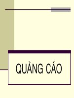 Bài giảng Quảng cáo