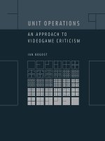 unit operations - an approach to videogame criticism