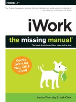 iWork  the missing manual