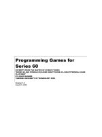 programming games for series 60
