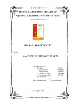 Báo cáo xây dựng hệ thống thư viện