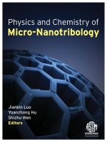 physics and chemistry of micro-nanotribology, 2008, p.290