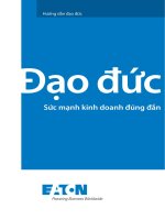 Đạo đức sức mạnh kinh doanh đúng đắn