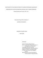 Investigating the relationship between the business performance management framework and the Malcolm Baldrige National Quality Award framework