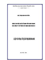 Nâng cao hiệu quả sử dụng vốn kinh doanh của công ty cổ phần xây dựng điện VNECO 8