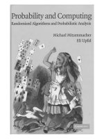 michael mitzenmacher, eli upfal probability and computing an introduction to randomized algorithms and probabilistic analysis  2005