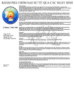 KHÁM PHÁ CHÒM SAO sư tử QUA các NGÀY SINH