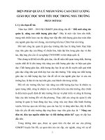 BIỆN PHÁP QUẢN lý NHẰM NÂNG CAO CHẤT LƯỢNG