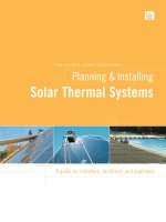 planning and installing solar thermal systems