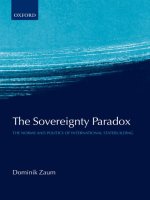 the sovereignty paradox the norms and politics of international statebuilding mar 2007