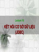 Slide 10 cơ sở dữ liệu trong java