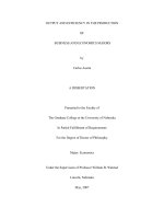 output and efficiency in the production of business and economics majors