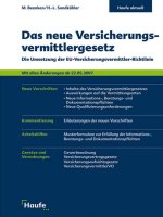 das neue versicherungsvermittlergesetz (2007)