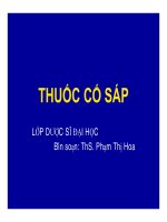 Bài giảng thuốc cố sáp   ths  phạm thị hoa