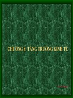 Bài giảng Kinh tế vĩ mô - Chương 8: Tăng trưởng kinh tế