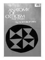 princeton univ pr anatomy of criticism feb 1971