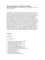 the oxford handbook of philosophy of religion