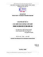 Chuyên đề 10 : Các biện pháp khống chế nhiệt trong thi công đập bê tông đầm lăn định bình