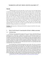 MARKETING LIÊN kết TRONG THƯƠNG mại điện tử