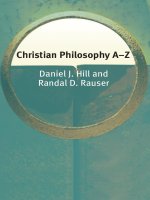 edinburgh university press christian philosophy a-z jul 2006
