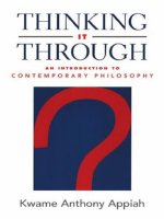 thinking it through an introduction to contemporary philosophy mar 2003