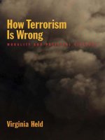 how terrorism is wrong morality and political violence may 2008