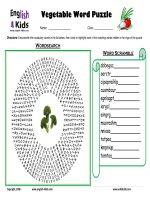 vegetable word puzzle