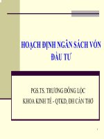 Bài giảng tài chính doanh nghiệp chương 7   PGS TS  trương đông lộc