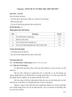 Bài giảng độc học môi trường năm học 2013