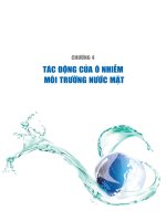 TÁC ĐỘNG của ô NHIỄM  môi TRƯỜNG nước mặt