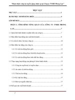 hoàn thiện công tác tuyển dụng tại công ty tnhh phong lan