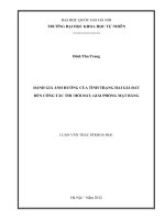đánh giá ảnh hưởng của tình trạng hai giá đất đến công tác thu hồi đất, giải phóng mặt bằng
