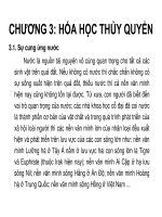 bài giảng hóa học môi trường chương 3 hóa học thủy quyển