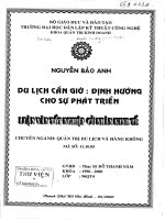 Du lịch Cần Giờ định hướng cho sự phát triển