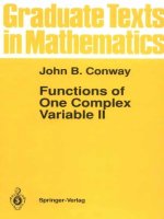 john b  conway functions of one complex variable ii graduate texts in mathematics pt  2  1995