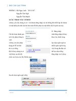 Báo cáo quá trình