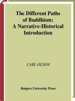 rutgers university press the different paths of buddhism a narrative-historical introduction feb 2005