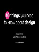 10 things you need to know about design