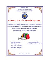 Đánh giá tác động môi trường giai đoạn thi công và giai đoạn khai thác của dự án đầu tư xây dựng