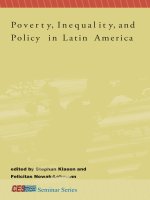 the mit press poverty inequality and policy in latin america feb 2009