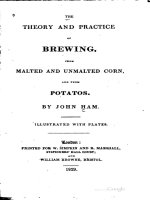 ham - 1829 - theory and practice of brewing with malted and unmalted corn