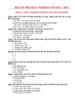 Bộ đề trắc nghiệm về Đảng  ĐoànLuật an toàn giao thông đường bộ