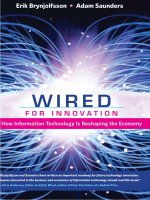 the mit press wired for innovation how information technology is reshaping the economy oct 2009