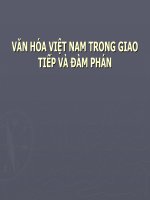 Bài thuyết trình Văn hóa Việt Nam trong giao tiếp và đàm phán