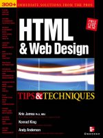 html and web design