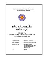 Đề tài xây dựng hệ thống quản lý tin nhắn SMS-BANKING