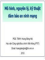 Mô hình nguyên lý kỹ thuật đảm bảo An Ninh Mạng